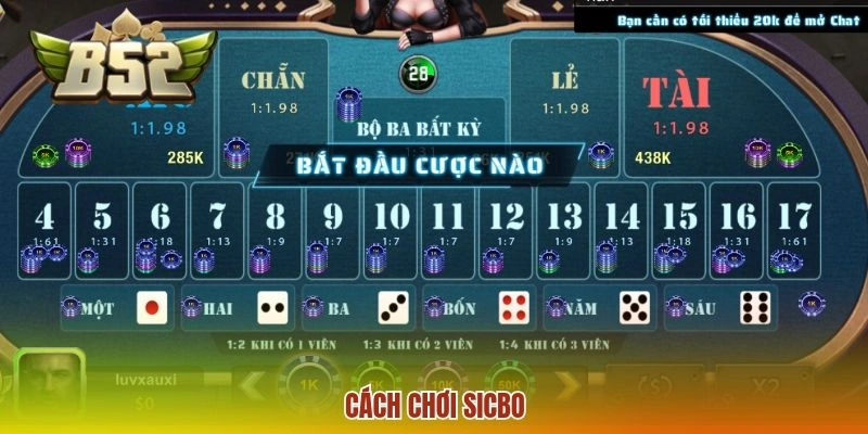 Cách Chơi Sicbo - Hướng Dẫn Luật Cược Chi Tiết Cho Newbie