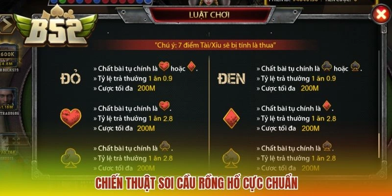 Chiến thuật soi cầu Rồng Hổ cực chuẩn