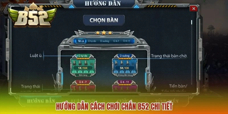 Chắn b52 - Kinh Nghiệm Tham Gia Hiệu Quả Từ Cao Thủ 2026 2 Hướng dẫn cách chơi Chắn B52 chi tiết