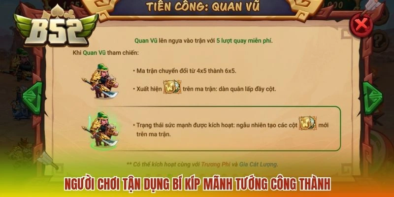 Mãnh Tướng Công Thành B52 - Vào Trận Chiến Săn Hũ Jackpot 3 Người chơi tận dụng bí kíp Mãnh Tướng Công Thành