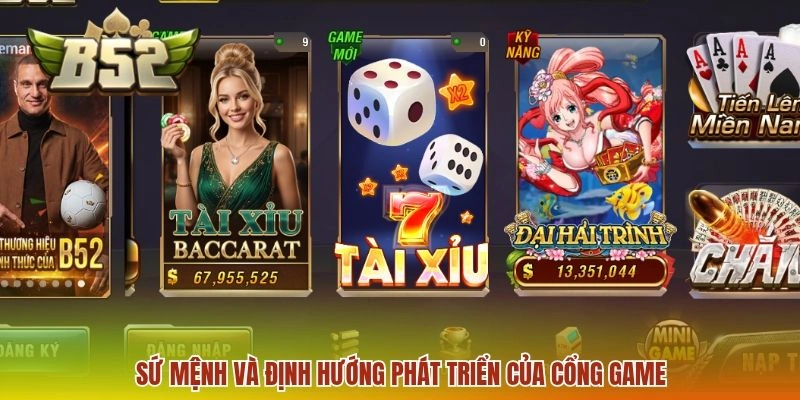 Sứ mệnh và định hướng phát triển của cổng game