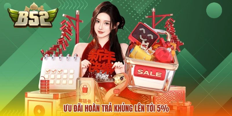 Ưu đãi hoàn trả khủng lên tới 5%
